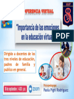 Importancia de las emociones en la educacion virtual.