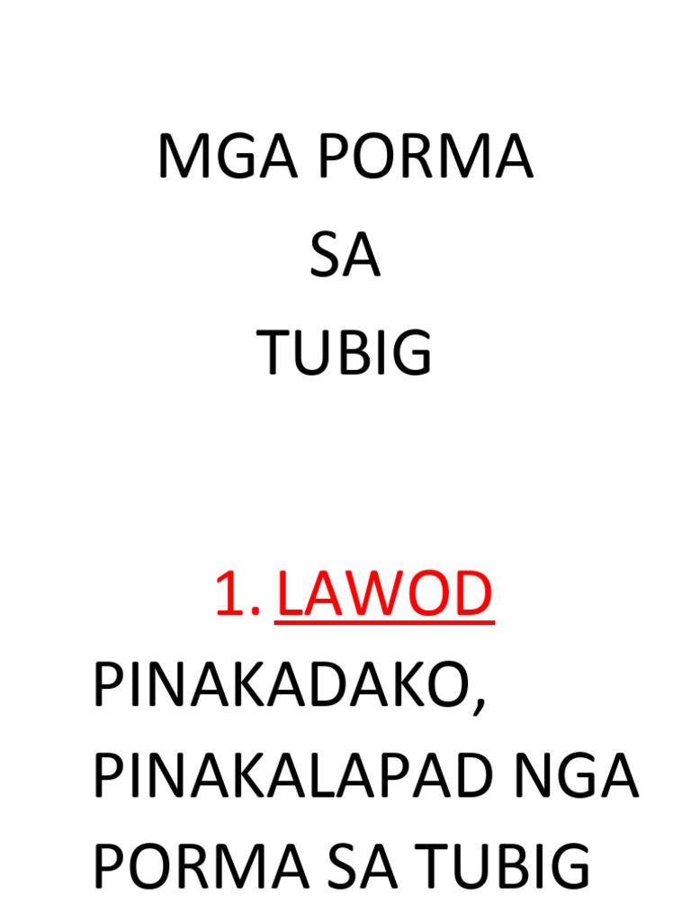 Mga Porma | PDF