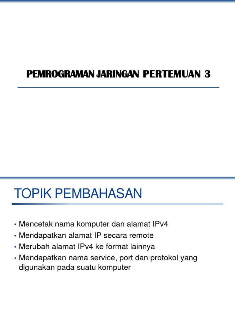 Panduan Pemrograman Jaringan Python | PDF | Komputer