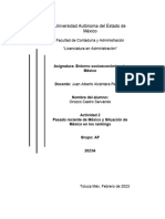 1.3 Breve Sinopsis Histórica Del Pasado Reciente de México y 1.4 Situación de México en Los Principales Listados Rankings