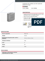 Ficha Tecnica Candado de Hierro Arco Normal 38MM Hermex 43323