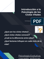 Introducci-N A La Psicolog-A de Los Ciclos Vitales 2024. 1-3