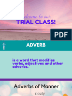 Trial Class - Adverbs