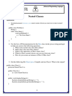 Sheet 3 - Nested Classes