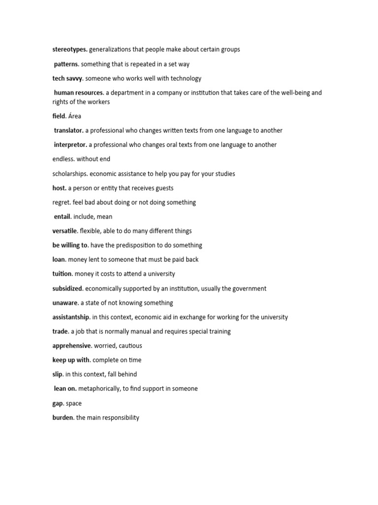 Essential Terms for Academic Success | PDF