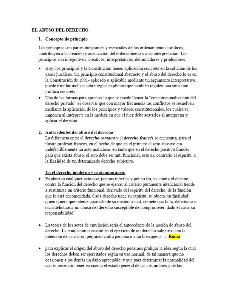 El Abuso Del Derecho | PDF | Justicia | Crimen y violencia