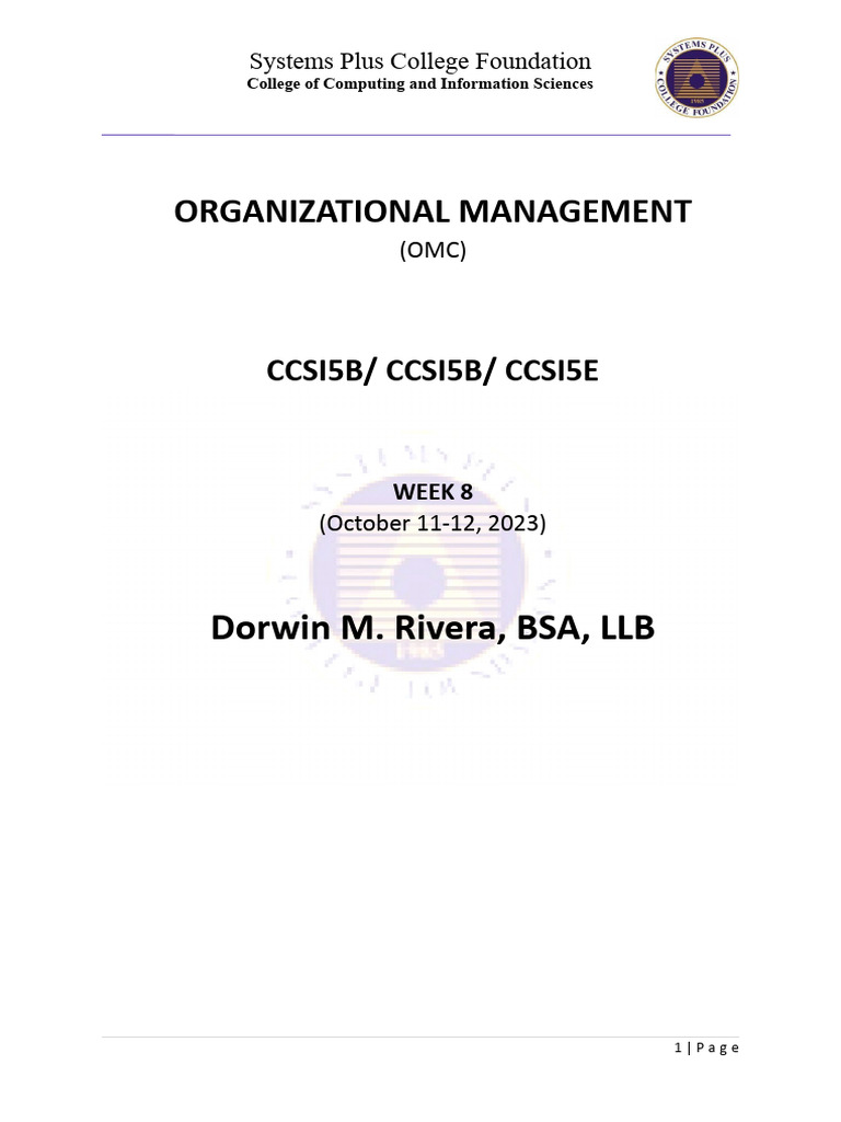 Lecture 5 - OMC | PDF | Strategic Management | Marketing