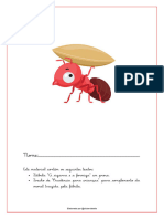 A Fábula Da Cigarra e A Formiga - Prudência