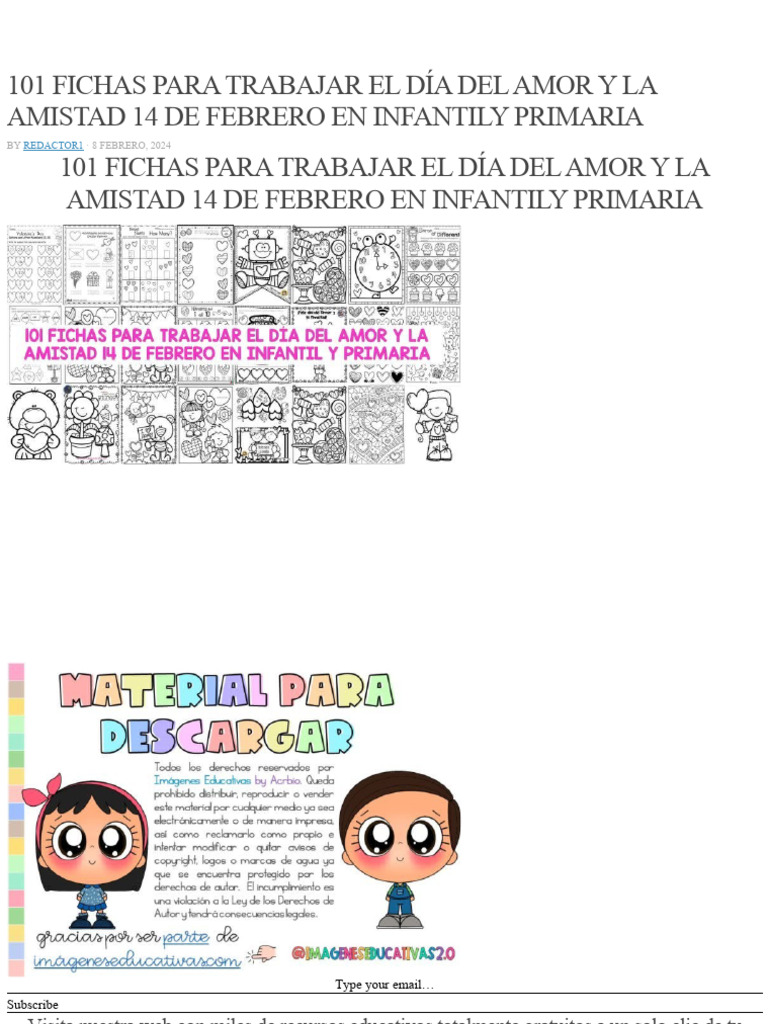101 Fichas para el Día del Amor y Amistad | PDF | Amor | Salón de clases