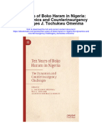 Download Ten Years Of Boko Haram In Nigeria The Dynamics And Counterinsurgency Challenges J Tochukwu Omenma full chapter