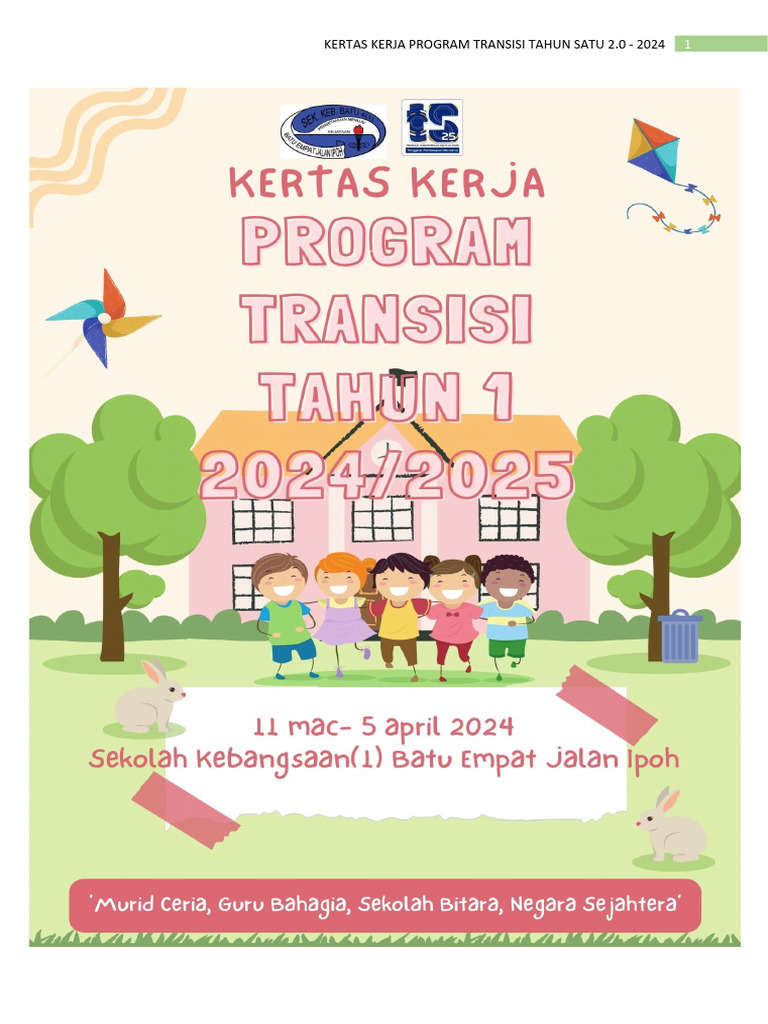 Kertas Kerja Program Transisi Tahun 1 | PDF | Karier & Perkembangan | Seni