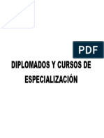 Diplomados y Cursos de Especialización