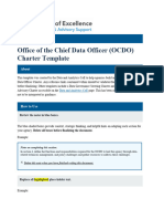 DA CoE Office of The Chief Data Officer (OCDO) Charter Template