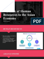 The Role of Human Resources To The Asian