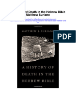 Download A History Of Death In The Hebrew Bible Matthew Suriano full chapter