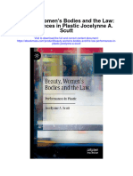 Beauty Womens Bodies and The Law Performances in Plastic Jocelynne A Scutt Full Chapter