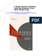 Download Tensions In World Literature Between The Local And The Universal 1St Ed Edition Weigui Fang full chapter