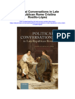 Download Political Conversations In Late Republican Rome Cristina Rosillo Lopez all chapter