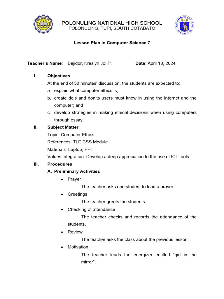 Computer Ethics Examples