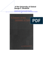 Download A History Of The University Of Oxford George C Brodrick 2 full chapter