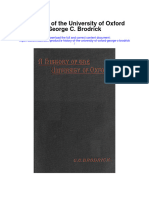 Download A History Of The University Of Oxford George C Brodrick full chapter