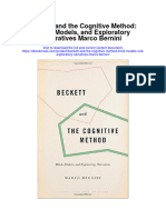 Beckett and The Cognitive Method Mind Models and Exploratory Narratives Marco Bernini Full Chapter
