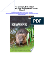Download Beavers Ecology Behaviour Conservation And Management Frank Rosell full chapter