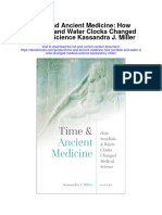 Download Time And Ancient Medicine How Sundials And Water Clocks Changed Medical Science Kassandra J Miller all chapter