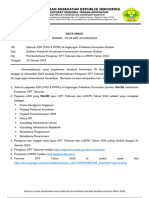 Nota Dinas SPT Tahunan & LHKPN Tahun 2024