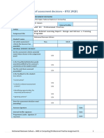 Internal Verification of Assessment Decisions - BTEC (RQF) : Higher Nationals