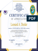 Certificate of Recognition GOOD CONDUCT - PERFECT ATTENDANCE GRADE 11