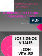 Monitorizacion Del Paciente Spo2 y Ecg