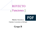 Funciones Matemáticas: Proyecto