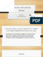 Función Del Cálculo Dental y Otros Factores Predisponentes