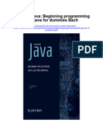 Download Learning Java Beginning Programming With Java For Dummies Bach full chapter