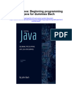 Learning Java Beginning Programming With Java For Dummies Bach Full Chapter