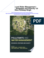 Pollutants and Water Management Resources Strategies and Scarcity 1St Edition Pardeep Singh All Chapter