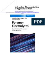 Polymer Electrolytes Characterization and Applications Arof All Chapter