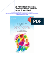 Cognitive Psychology 2E 2Nd Edition E Bruce Goldstein Adapter Johanna C Van Hooff Full Chapter