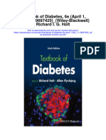 Textbook of Diabetes 6E April 1 202 - 1119697425 - Wiley Blackwell Richard I G Holt Full Chapter