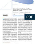 La Revue de Stomatologie, de Chirurgie Maxillo-Faciale Et de Chirurgie Orale Change de Re Dacteur en Chef