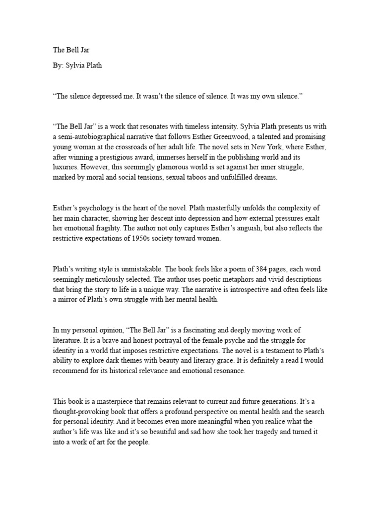 The Bell Jar PDF