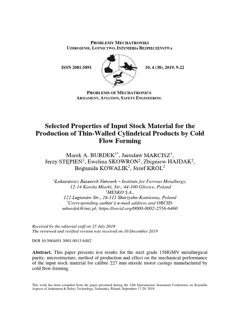 Missile Casing Material Properties Analysis | PDF | Deformation ...