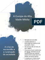 A Europa Da Alta Idade MÃ©dia 2023