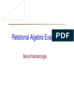 Relational Algebra Examples