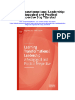 Download Learning Transformational Leadership A Pedagogical And Practical Perspective Stig Ytterstad full chapter