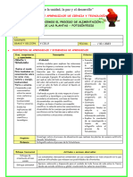 Ses-Juev-Cyt-Conocemos El Proceso de Alimentación de Las Plantas - Fotosíntesis