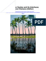 Download Polynesian Syntax And Its Interfaces Lauren Clemens Editor all chapter