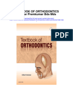 Textbook of Orthodontics Sridhar Premkumar Bds Mds Full Chapter