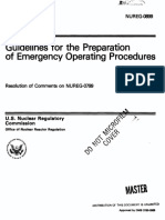 Guidelines For The Preparation of Ennergency Operating Procedures